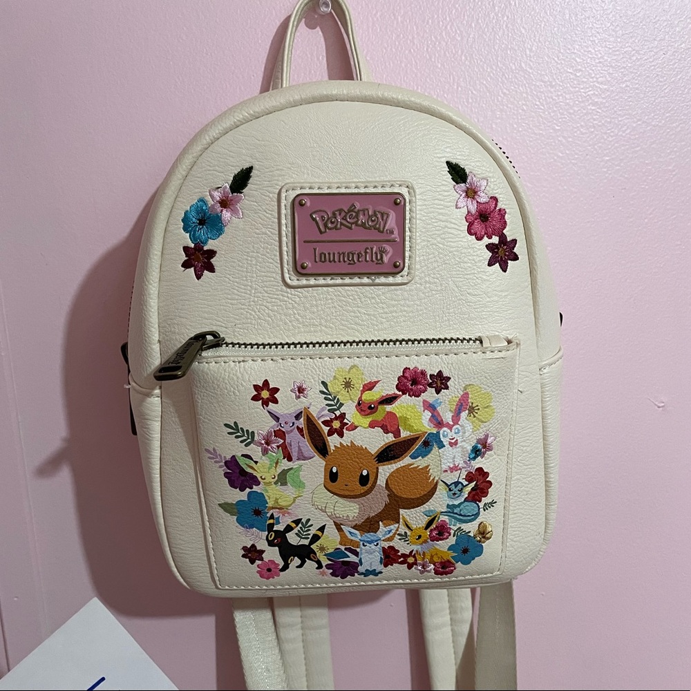 Pokémon Floral Eeveelutions Loungefly Mini Backpack